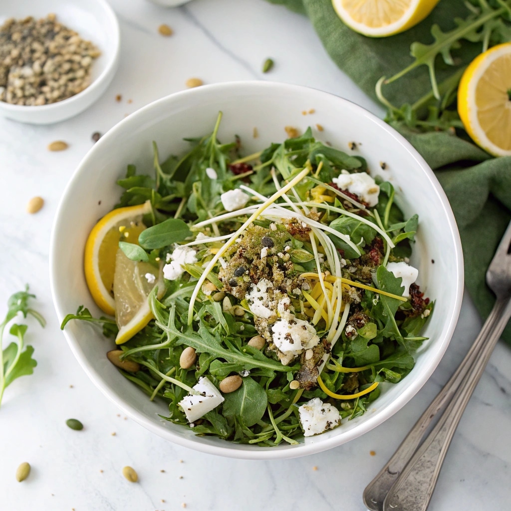 Microgreens Salad Recipe That’s Fresh, Simple, and Packed with Flavor 7 Making microgreens salad step