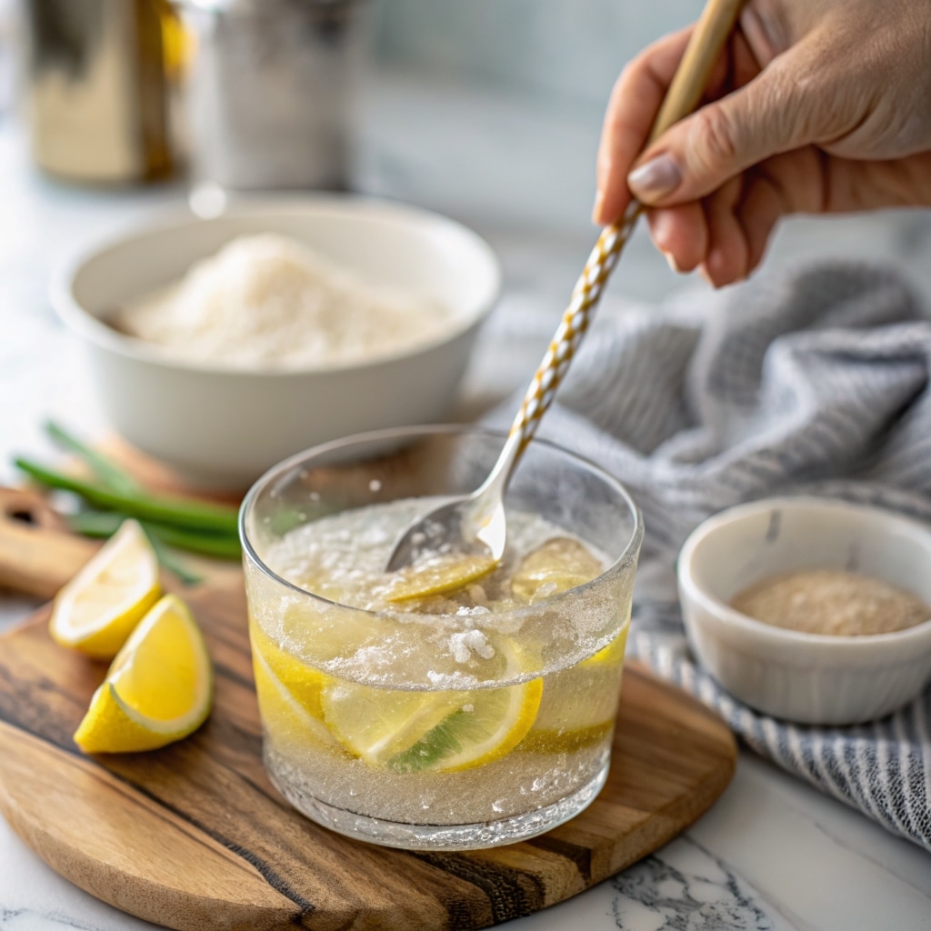 Pink Salt Trick Recipe: A Simple Start to Better Mornings 7 preparing pink salt trick drink