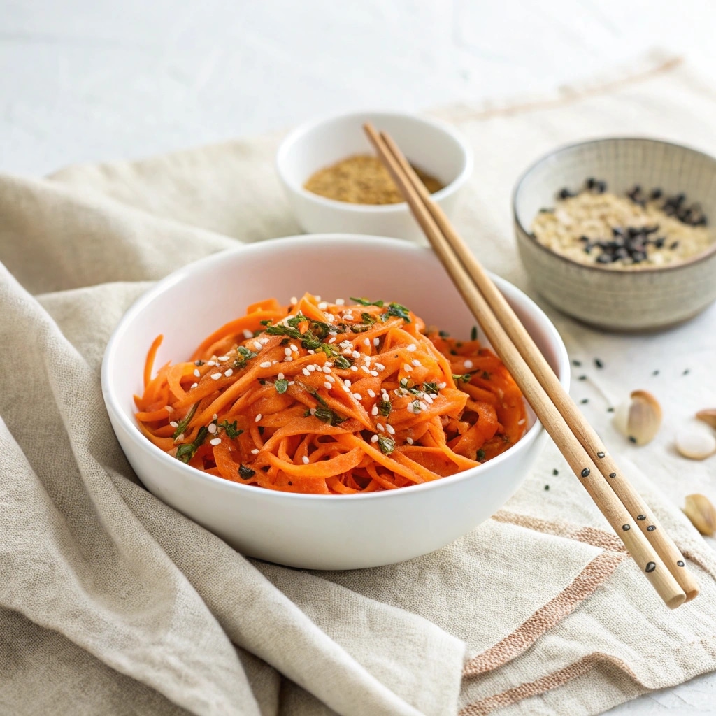 Retinol Carrot Salad Recipe That Loves Your Skin Back 8 served bowl of retinol carrot salad with toppings
