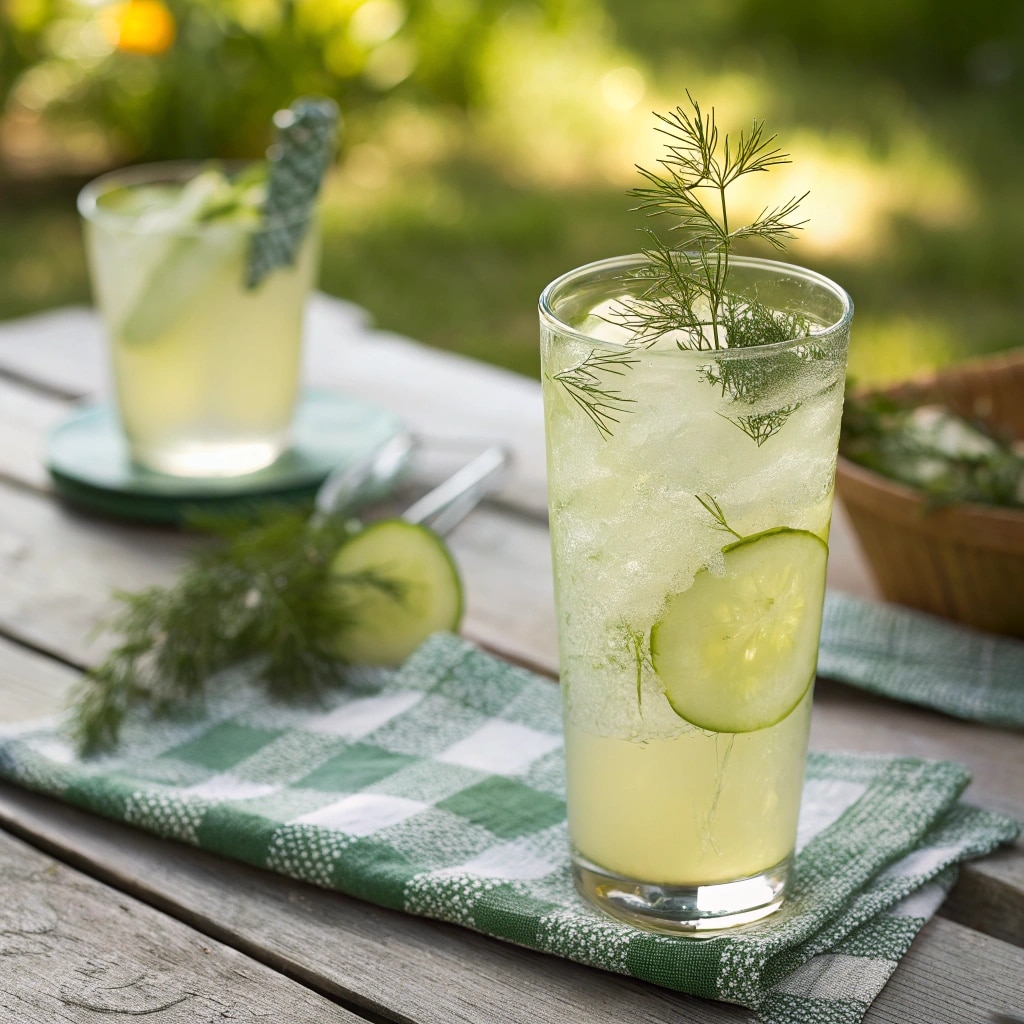 Pickle Lemonade: A Refreshing, Healthy Twist on a Classic Drink 8 glass of pickle lemonade with garnish