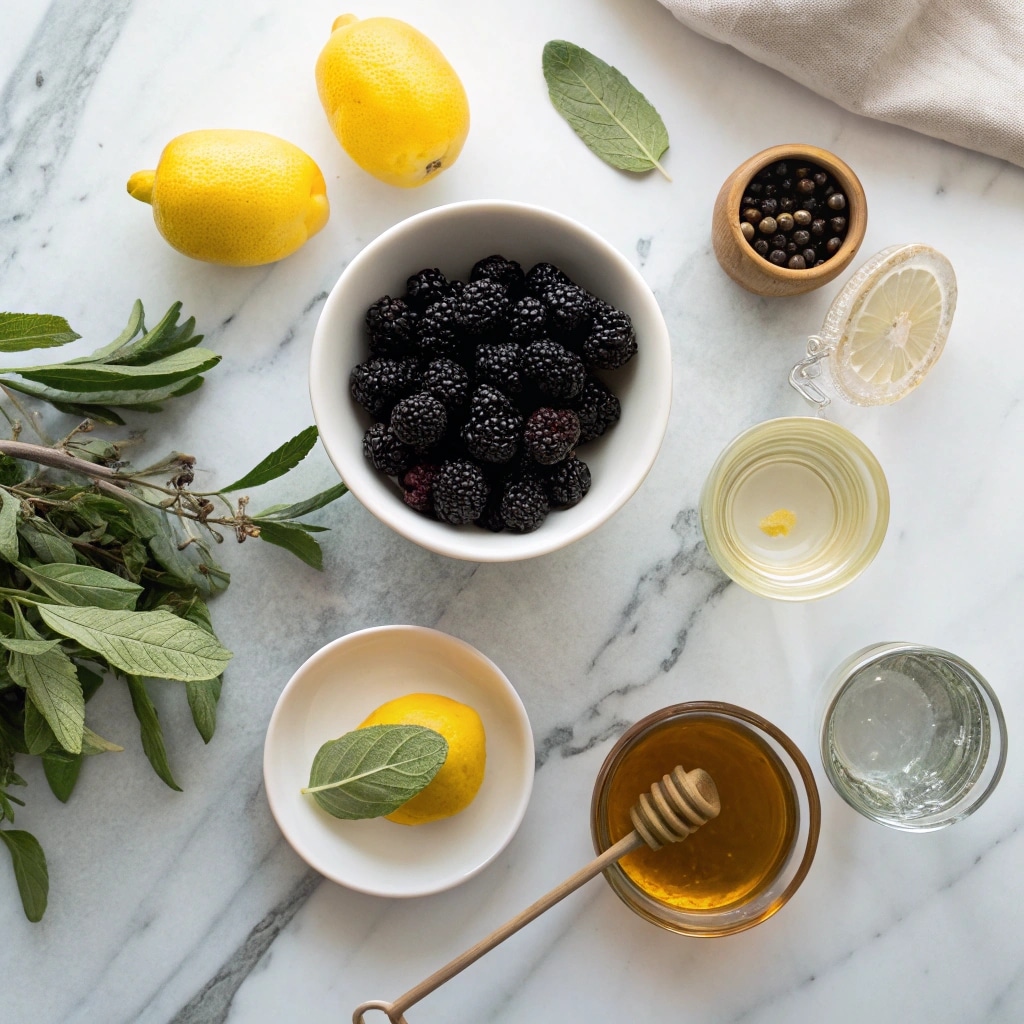 Blackberry Sage Lemonade Refresher That Tastes Like Summer 6 blackberry sage lemonade ingredients