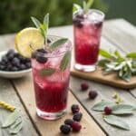 Blackberry Sage Lemonade Refresher That Tastes Like Summer 5 blackberry sage lemonade refresher in a glass