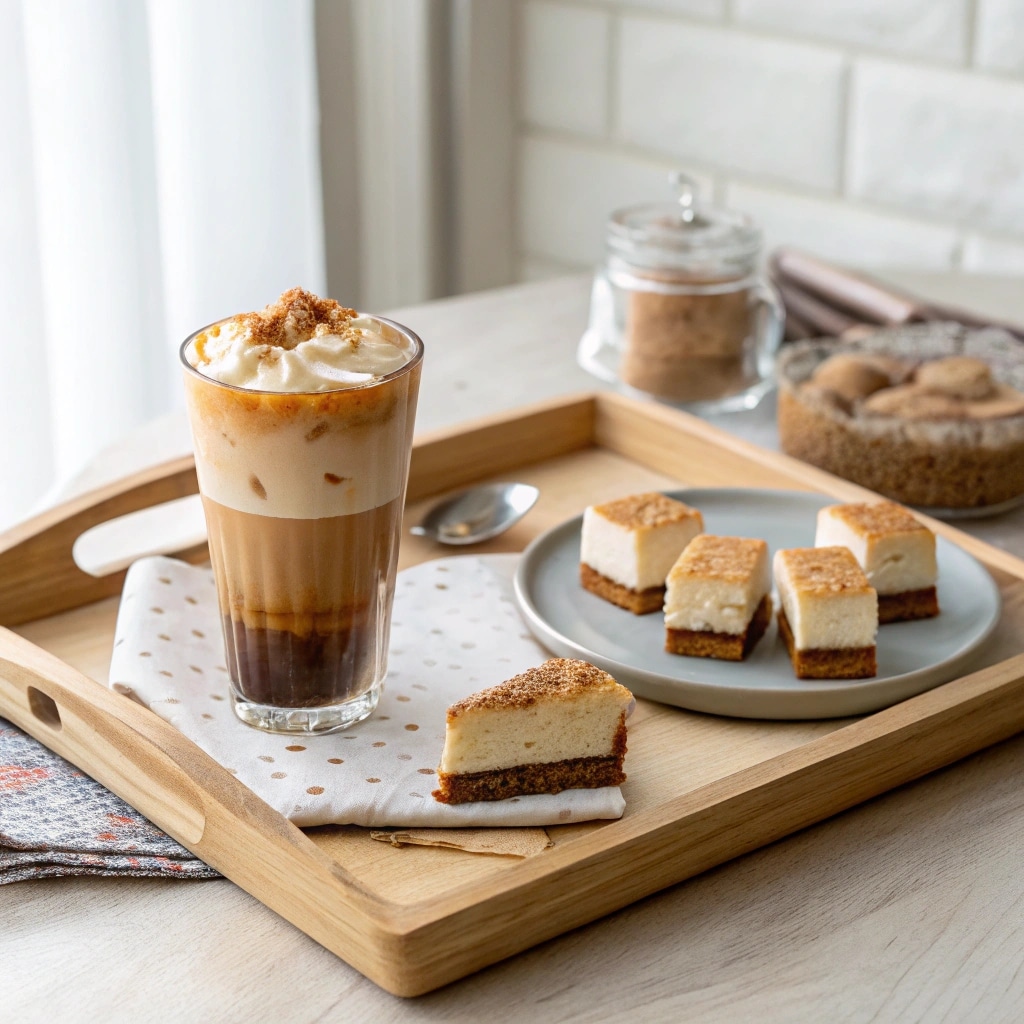 Cloud Coffee Recipe: Frothy, Fun, and Ready in Minutes 8 Cloud coffee recipe served with cheesecake