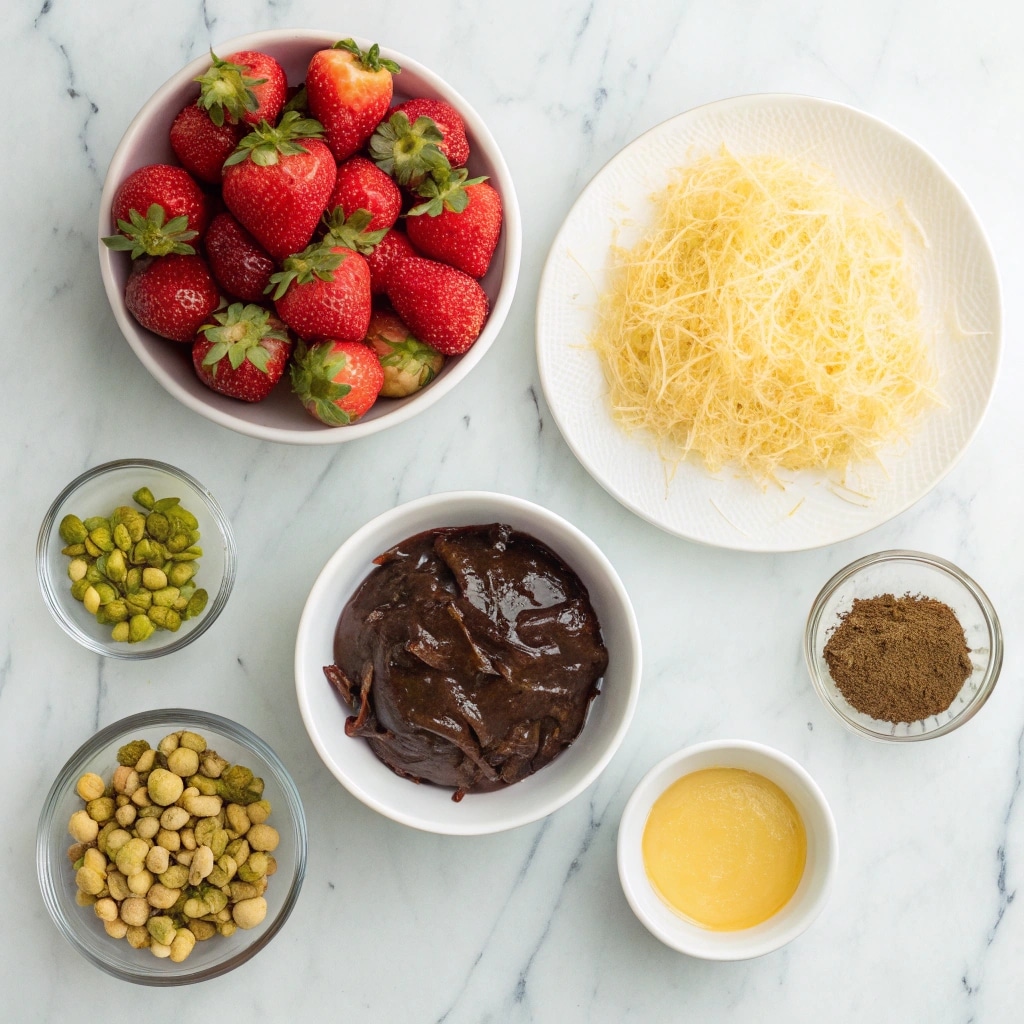Dubai Chocolate Strawberry: Make This Luxurious Dessert at Home 6 Dubai chocolate strawberry ingredients