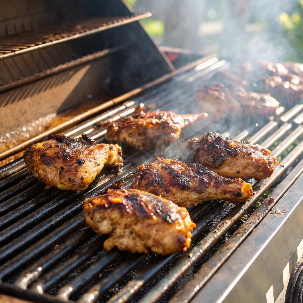 Jerk Chicken Recipe That Brings the Island to Your Backyard 11 grilled jerk chicken on barbecue
