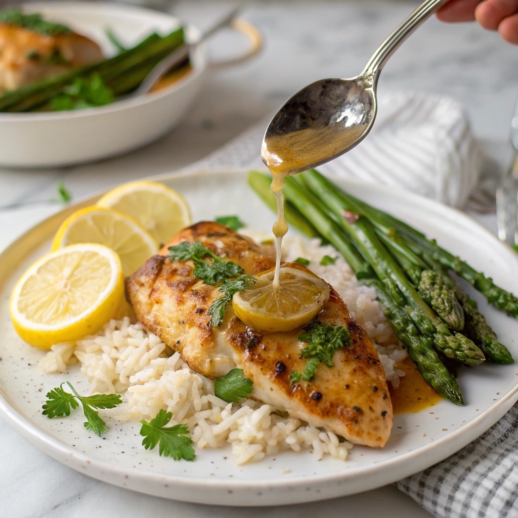 Lemon Chicken Recipe That Bursts with Flavor 8 served lemon chicken with sides