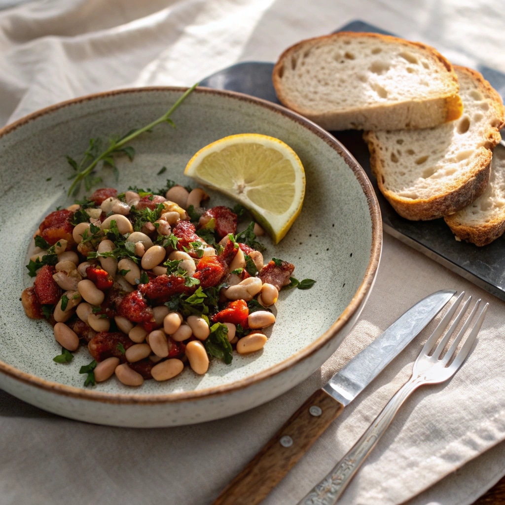 Dense Bean Salad Recipe That Keeps You Full (No Boring Bites!) 10 served dense bean salad on a plate