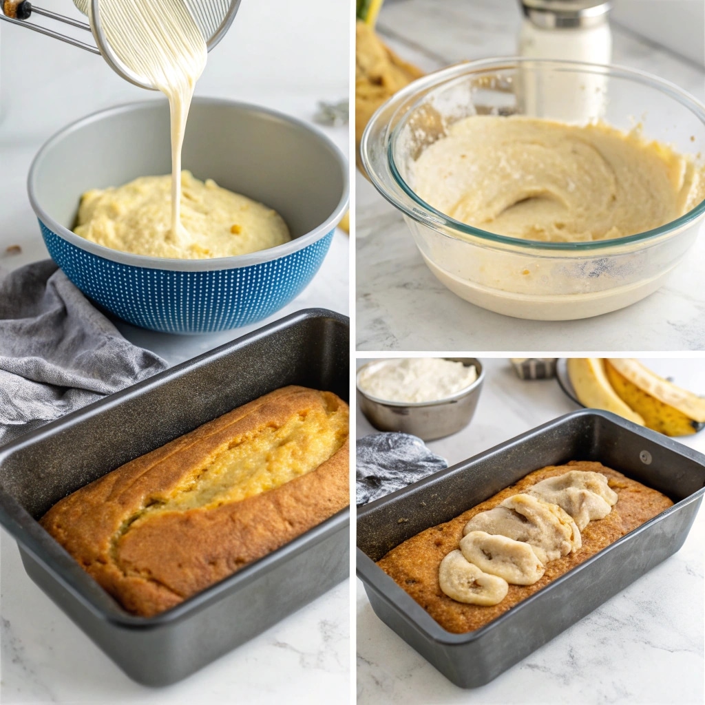 Air Fryer Banana Bread Healthy Recipe You’ll Make on Repeat 7 Step-by-step air fryer banana bread healthy process