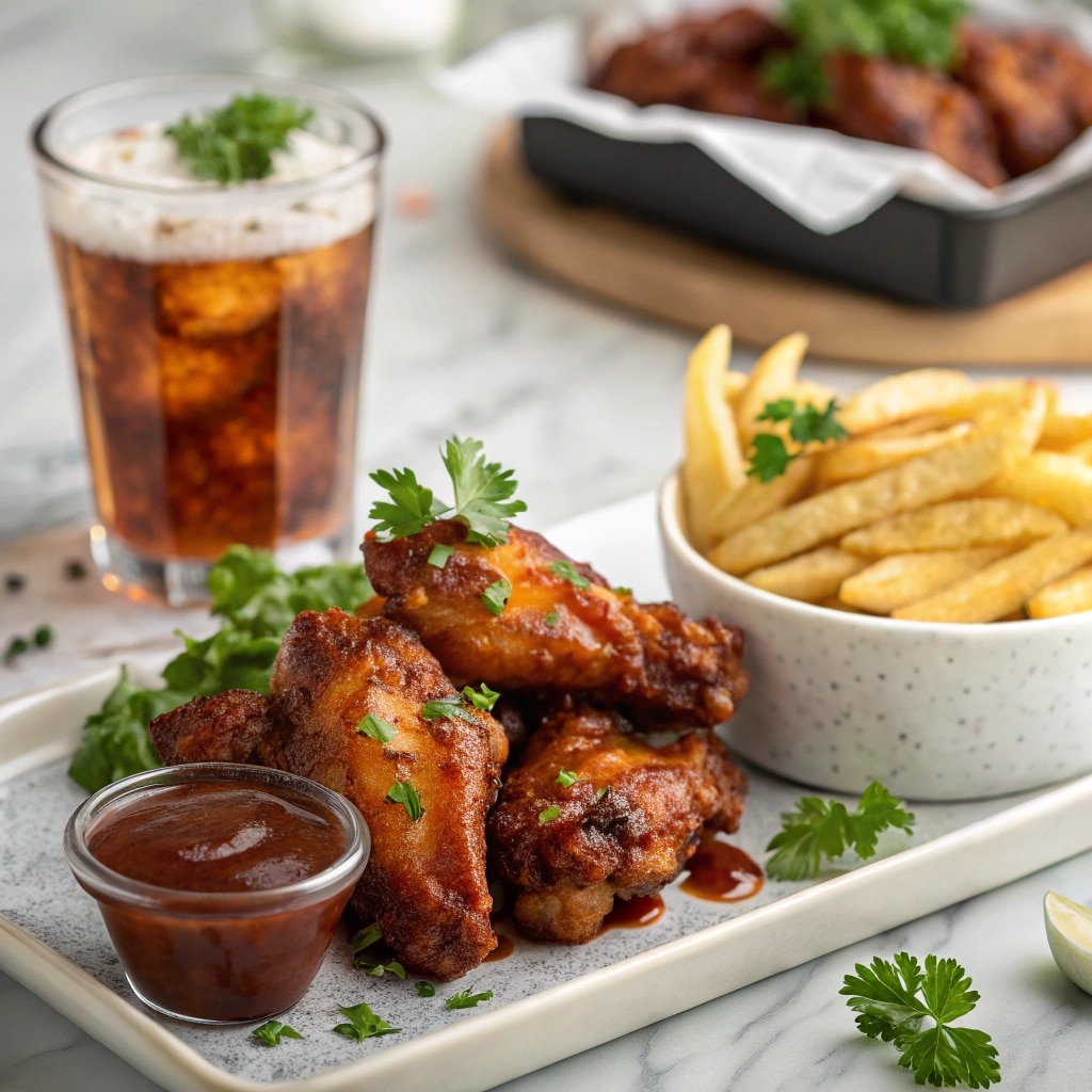 Air Fryer Chicken Wings: Easy, Crispy, and Absolutely Delicious 8 served air fryer chicken wings with sides