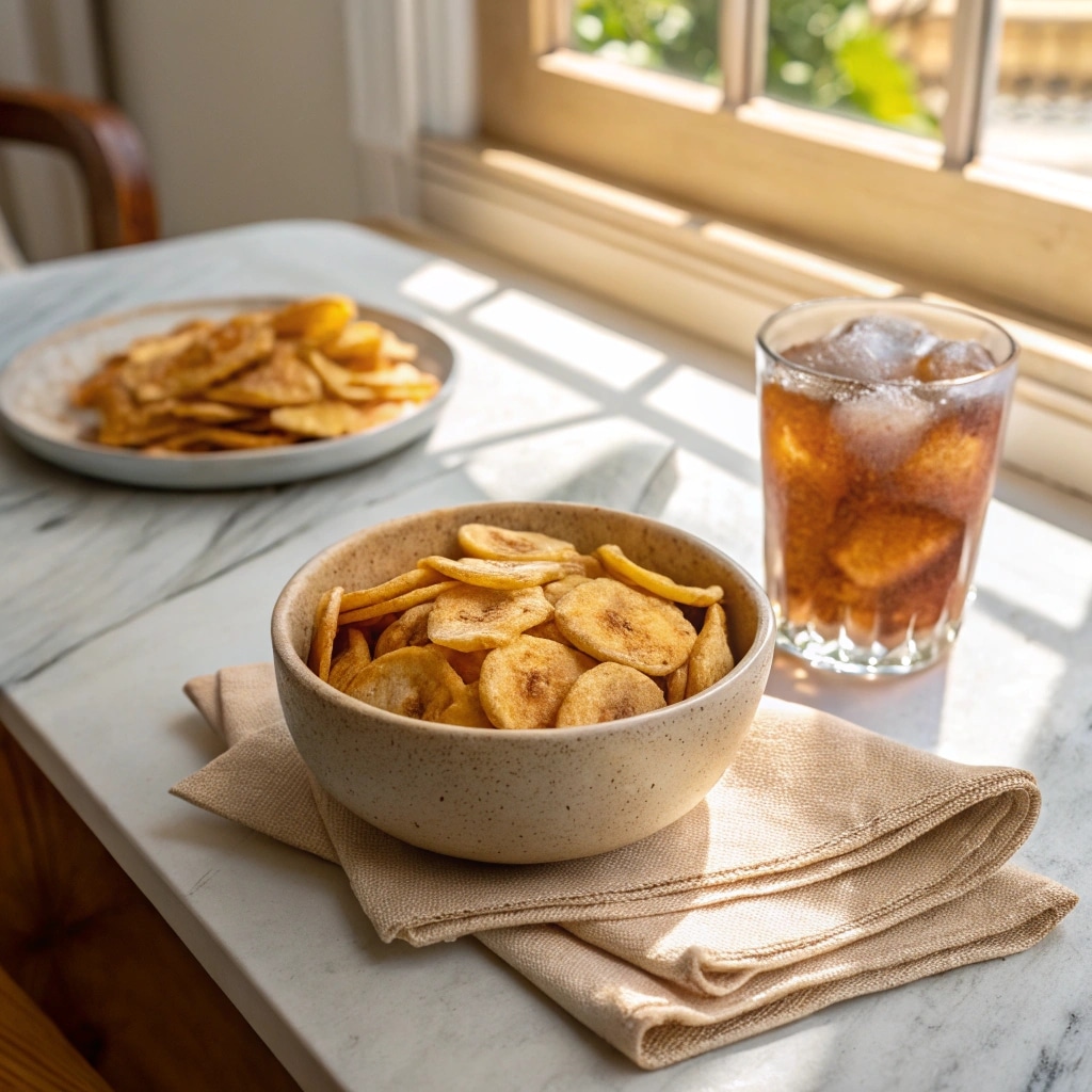 Banana Chips in Air Fryer: Crispy, Healthy Snacking Made Easy 10 Banana chips air fryer snack bowl