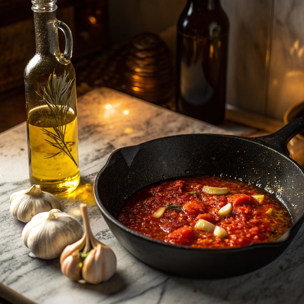 Sizzling Spaghetti That’s Bold, Simple, and Packed with Flavor 7 garlic and tomato sizzling for spaghetti