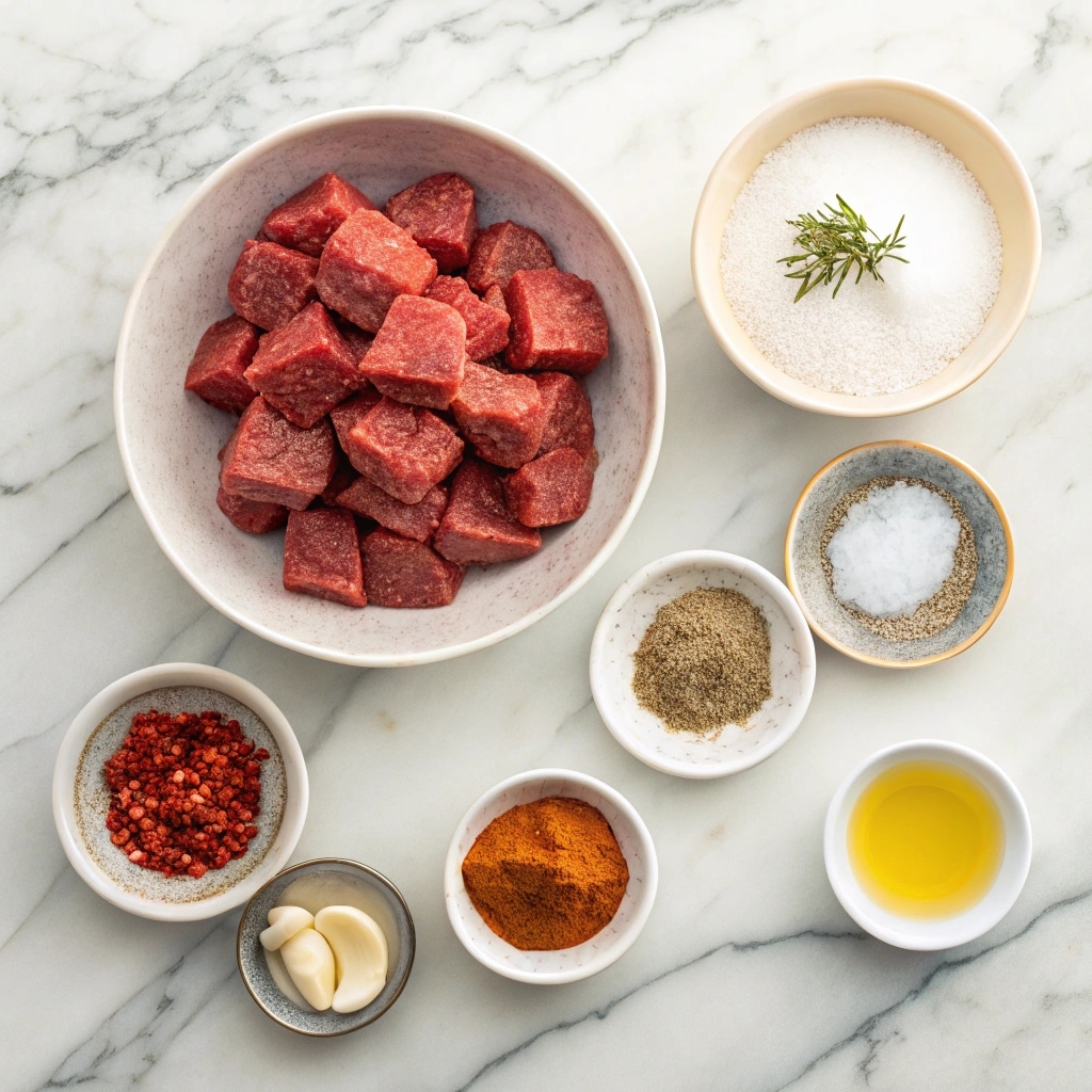 Steak Bites in Air Fryer: Crispy, Juicy, and Done in 10 Minutes 6 Ingredients for making steak bites in air fryer