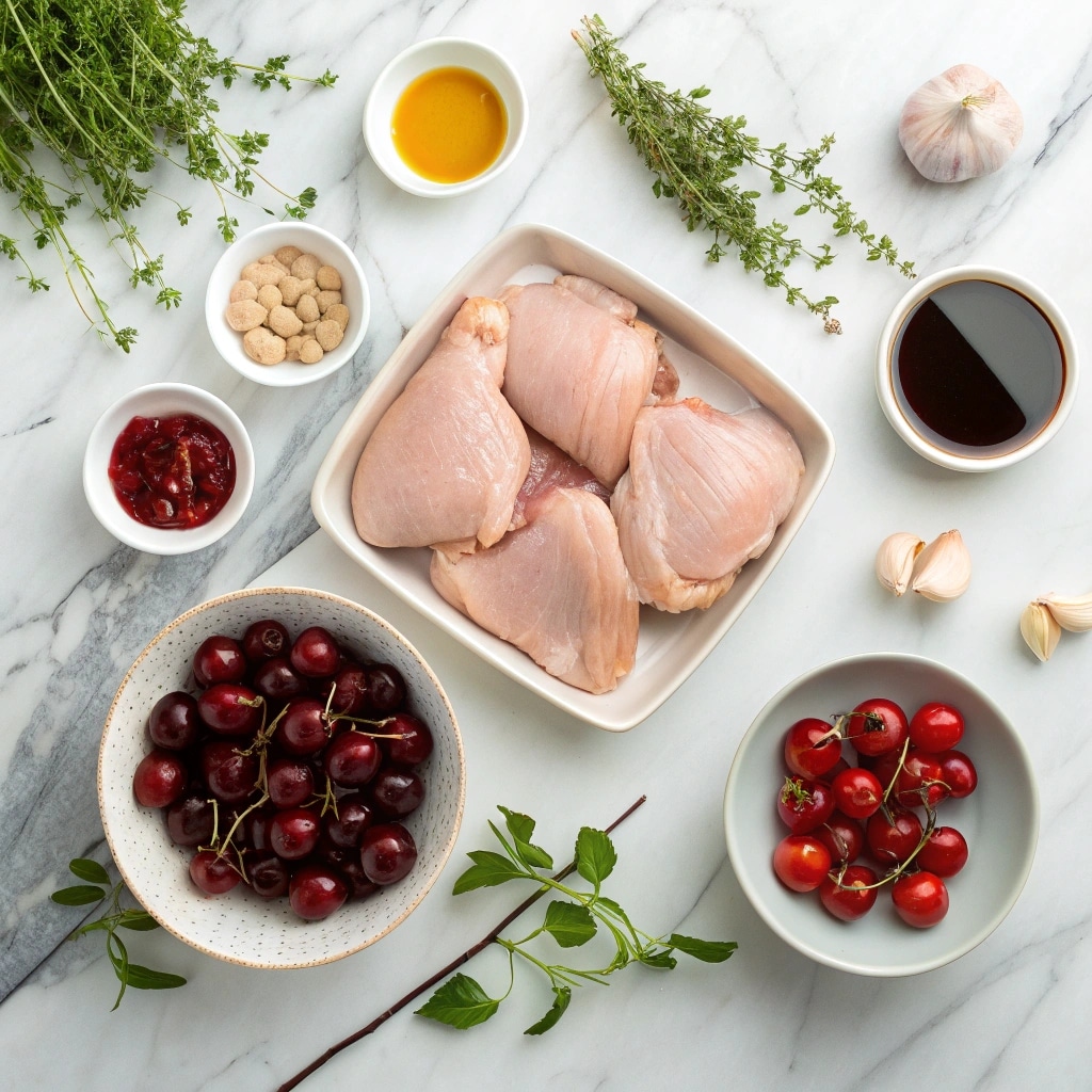 Sticky Cherry Chicken Thighs That Steal the Show 7 Ingredients for sticky cherry chicken thighs