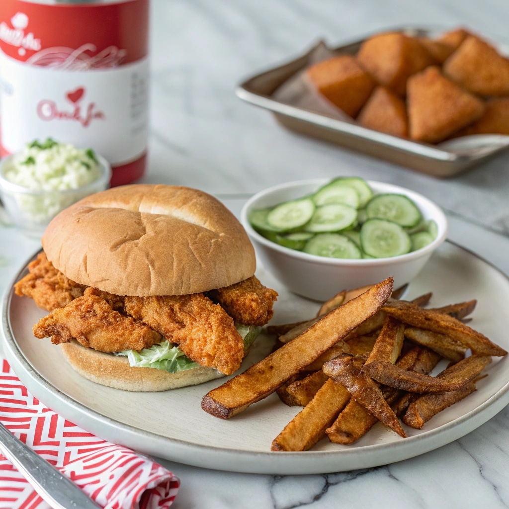 Chick Fil A Spicy Chicken Sandwich: Flavor, Nutrition, and Secrets 10 Chick Fil A spicy chicken sandwich served with sides