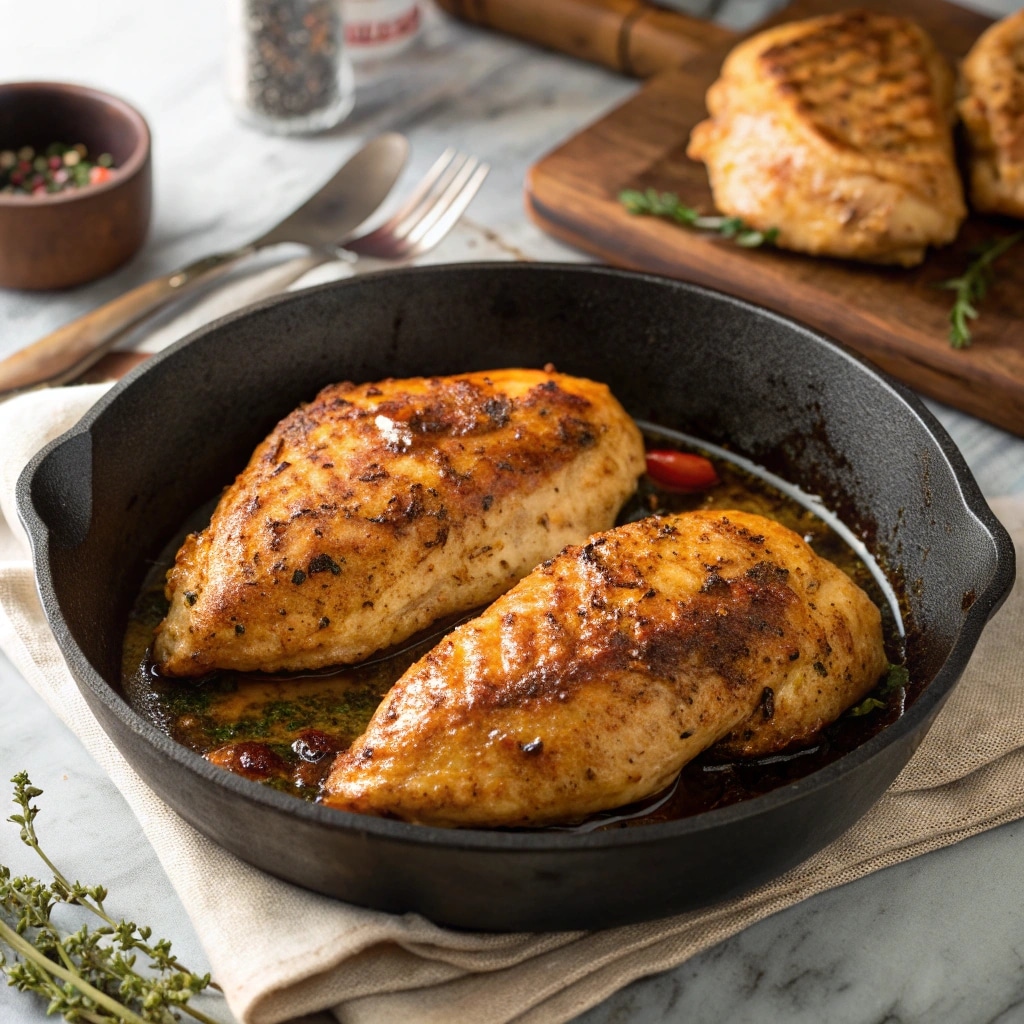 Chicken and Mushroom Recipe: My Cozy Go-To Comfort Classic 8 searing chicken for chicken and mushroom recipe