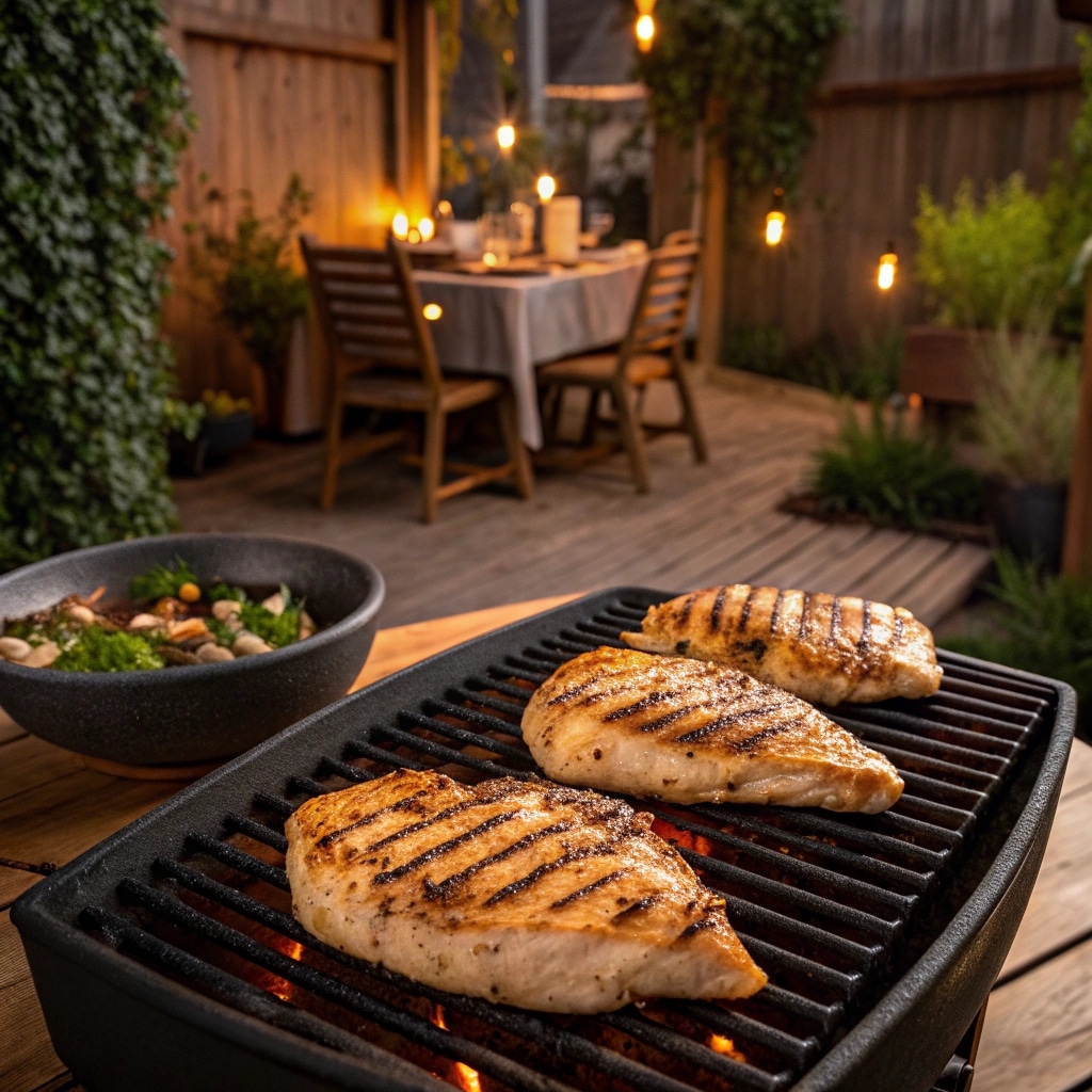 Pellet Grill Chicken Breast: Easy, Juicy, and Packed with Flavor 9 Pellet grill chicken breast cooking with smoke