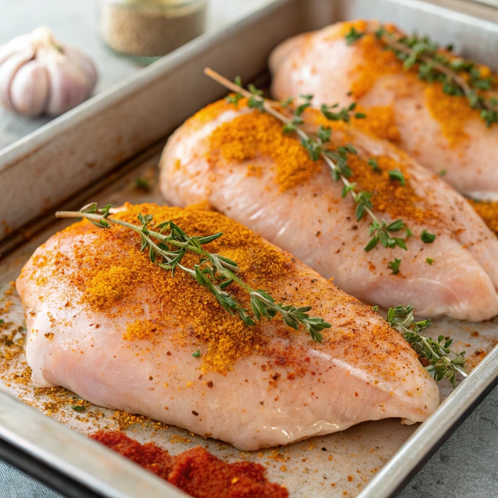 Pellet Grill Chicken Breast: Easy, Juicy, and Packed with Flavor 8 Seasoned chicken breast ready for pellet grill
