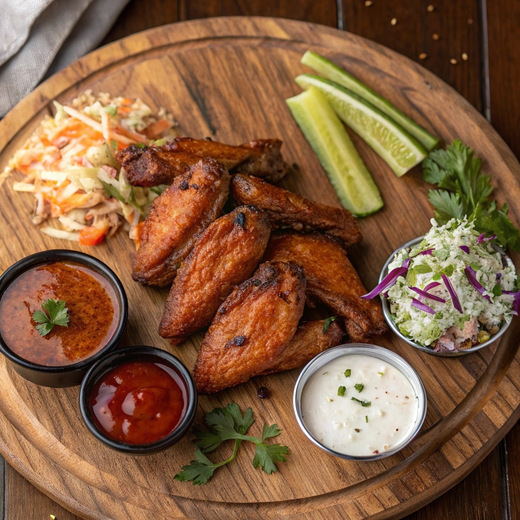 Smoked Chicken Wings Recipe That Delivers Real Backyard Flavor 12 Smoked chicken wings served with sides