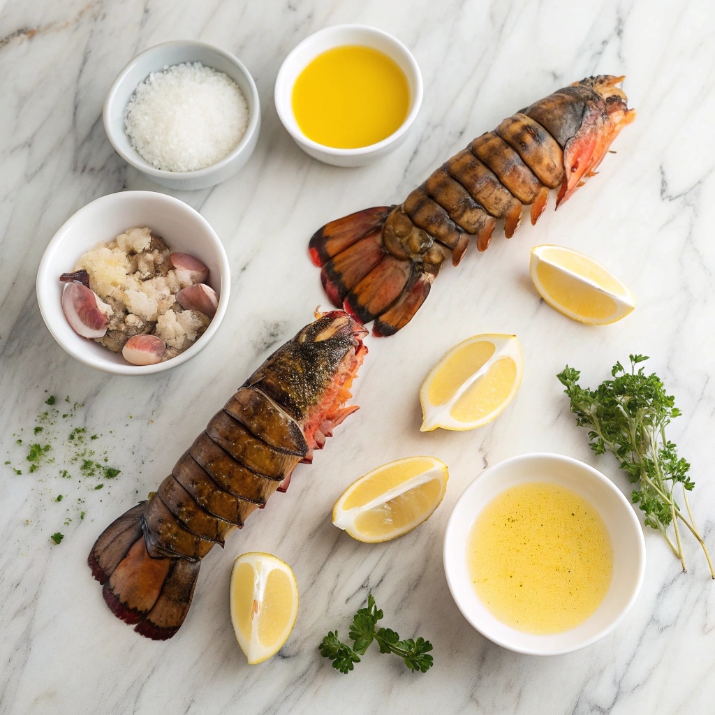 Air Fryer Lobster Tail: A Simple, Flavor-Packed Seafood Recipe 6 raw lobster tail with ingredients for air fryer