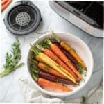 Air Fryer Rainbow Carrots Recipe: Fast, Flavorful, and Beautiful on Any Plate 5 Air fryer rainbow carrots recipe served in a bowl