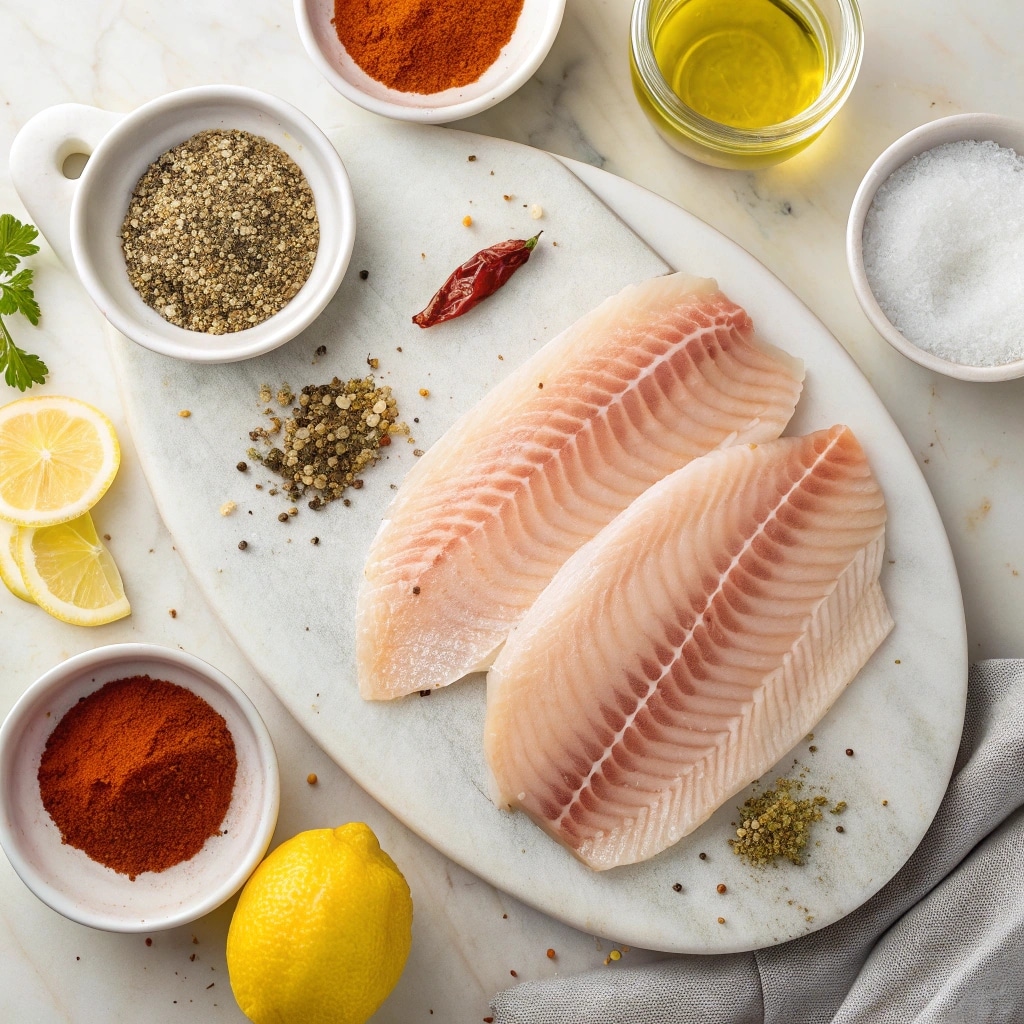 Ingredients for tilapia in air fryer