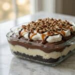 No Bake Turtle Lasagna Dessert: The Best Easy Chocolate Caramel Layered Dessert 5 No Bake Turtle Lasagna Dessert